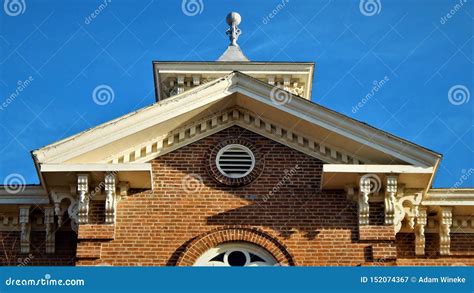 Randolph County Courthouse Detail Stock Image - Image of current, town ...