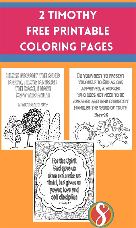 2 Timothy Free Printable Coloring Pages — Stevie Doodles