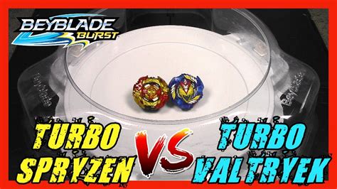 BATTLE: TURBO SPRYZEN vs TURBO VALTRYEK!! Beyblade Burst Turbo | Hasbro ...