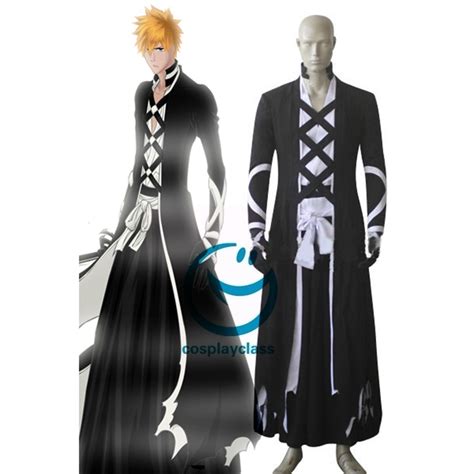 Bleach Kurosaki Ichigo New Bankai Look Cosplay Costume - CosplayClass