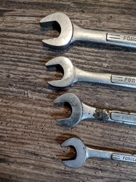 Craftsman SAE double open end wrench set =V= series 4pc Lot Vintage USA | eBay