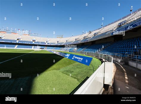 Santa Cruz de Tenerife, Spain - February 9, 2019: Tenerife football club stadium, Heliodoro ...