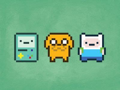 Pixel Time - 8 Bit Jake Finn Beemo | Pixel art characters, Pixel art templates, Pixel art