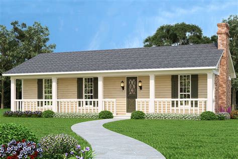 House Plan 048-00266 - Ranch Plan: 1,365 Square Feet, 3 Bedrooms, 2 Bathrooms | Ranch style ...