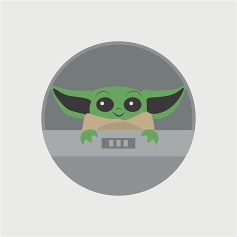 Grogu. Baby yoda, Mandalorian, Star Wars design 17709667 Vector Art at ...