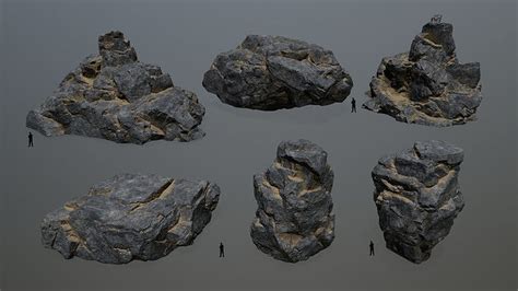 3D model rocks VR / AR / low-poly | CGTrader