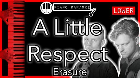 A Little Respect (LOWER -3) - Erasure - Piano Karaoke Instrumental - YouTube