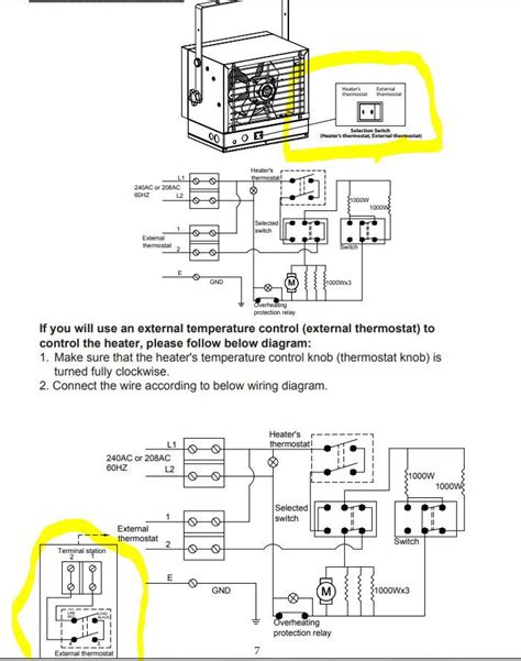 240 Volt Garage Heater Wiring Diagram - IOT Wiring Diagram