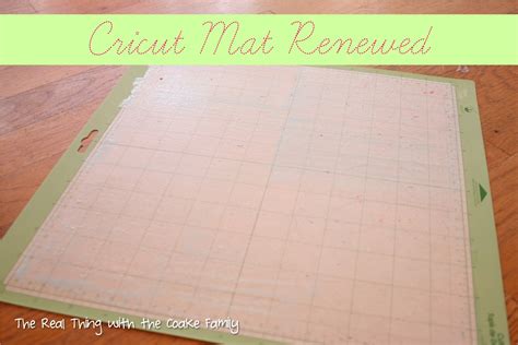 Cricut Mat Renewed - The Real Thing with the Coake Family