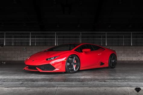 Lamborghini Huracan Red Blaque Diamond BD-15 | Wheel Front