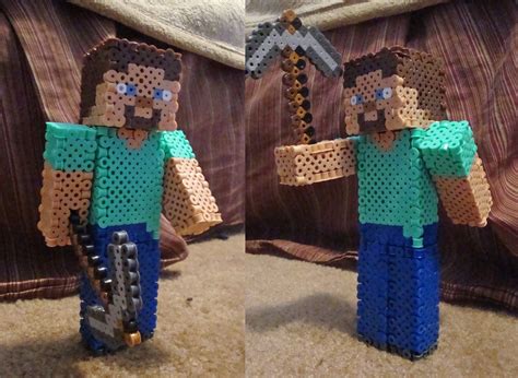 Perler Steve(?) by Pika-Robo on deviantART | Perler bead patterns, Hama ...