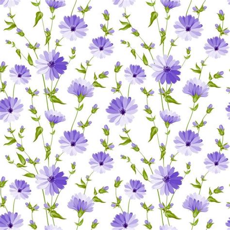 Premium Vector | Purple flowers pattern background | Purple flowers wallpaper, Flowers, Purple ...