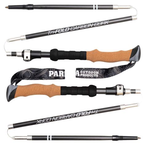 Hiking Poles | Tri-Fold Carbon Cork Trekking Poles - Paria Outdoor Products