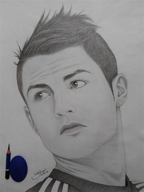 Lionel Messi Ronaldo Pencil Drawing Easy