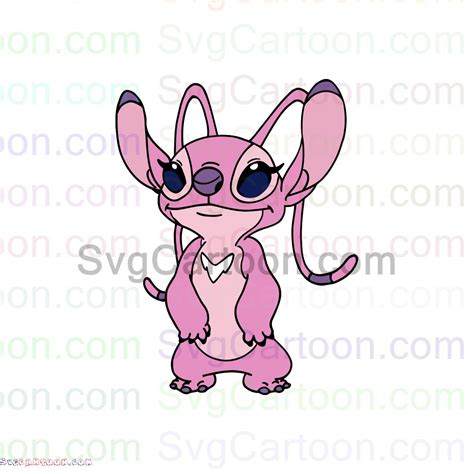 Angel Stitch Pink lilo and stitch svg dxf eps pdf png | Lilo and stitch, Stitch, Cute drawings