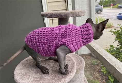 Crochet Cat Sweater - Crochet 365 Knit Too