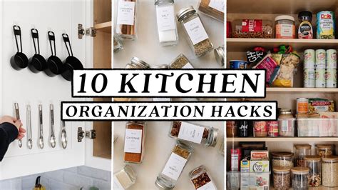 10 small kitchen organization hacks & diy ideas easy & budget friendly ...