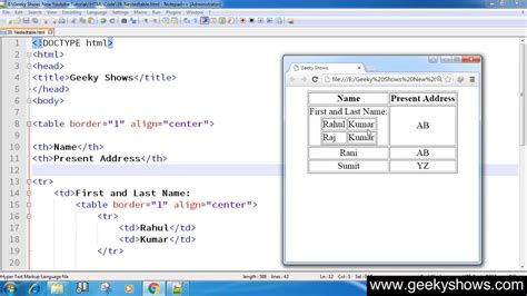 What Is Nested Table In Html | Brokeasshome.com