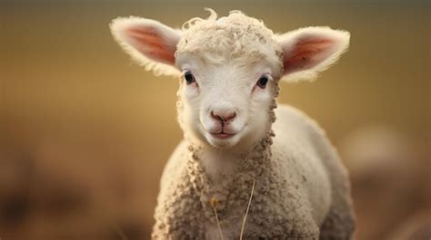 Premium Photo | A baby sheep in a farm