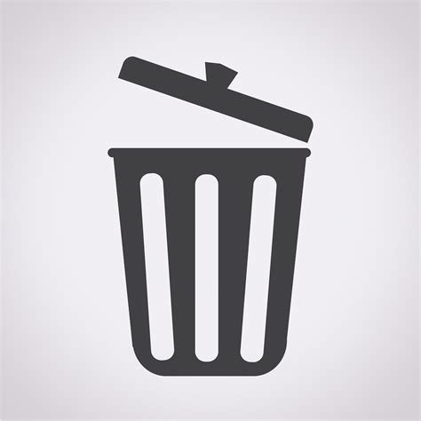 trash icon symbol sign 649283 Vector Art at Vecteezy