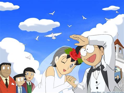 Nobita Shizuka Wedding - Wallpaper, High Definition, High Quality, Widescreen