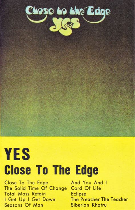 Yes – Close To The Edge (Cassette) - Discogs