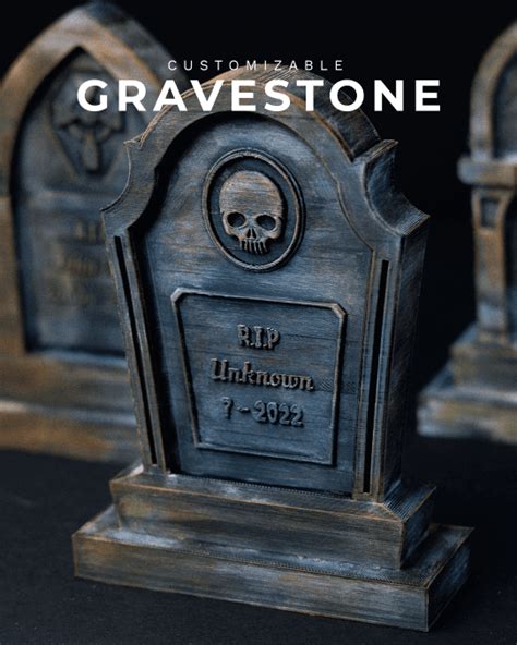 Customizable Gravestone