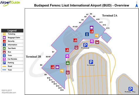 Budapest airport terminal mapy - Budapešť mapa letiště terminál 2a ...