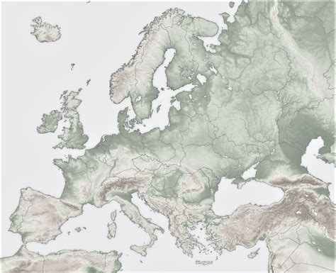 Mapa Fisico De Europa Mudo Para Imprimir En Blanco Y Negro - Descargar ...