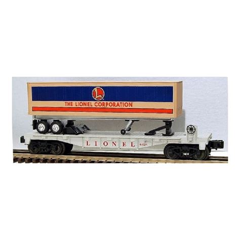 FLATCAR WITH LIONEL CORPORATION TRAILER