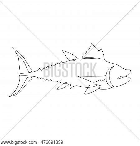 Sketch Tuna Fish Vector & Photo (Free Trial) | Bigstock