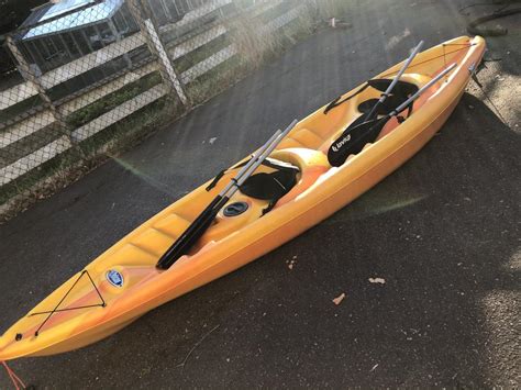 Pelican Tandem Kayak with Paddles & Cart Cobble Hill, Cowichan