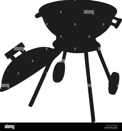 Silhouette Grill Bbq High Resolution Stock Photography and Images - Alamy