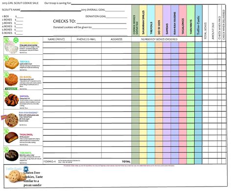 Printable Cookie Order Form Web Find The Cookie Order Form You Need ...