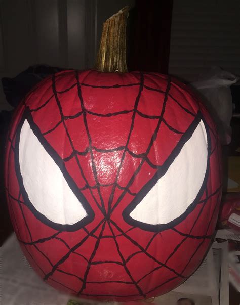 Easy Spider-Man Pumpkin Painting Idea | Disney pumpkin painting ...