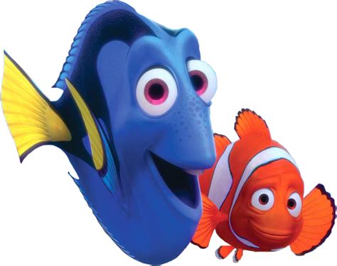 Download Marlin Finding Nemo Png Download - Dory And Nemo Png - Full Size PNG Image - PNGkit