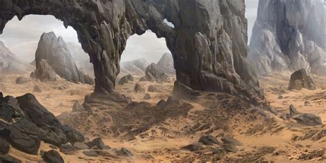 Desert by Max Durán | Fantasy landscape, Landscape concept, Environment ...