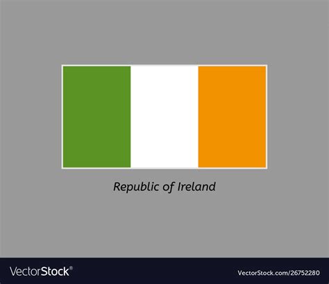 Flag republic ireland Royalty Free Vector Image