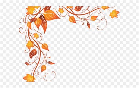 Fall Clipart Decorative - Border Corner Frame Png Transparent Png (#3613702) - PinClipart