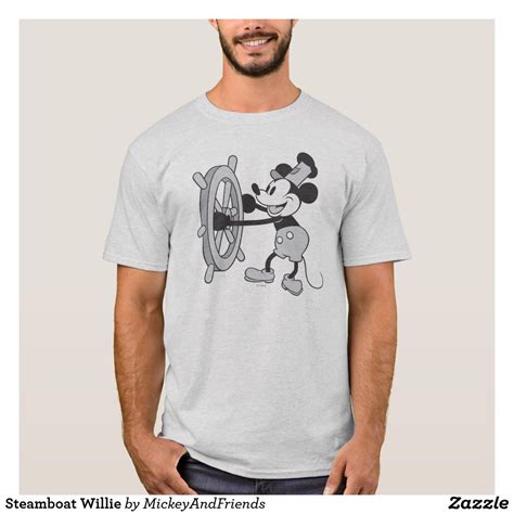 Steamboat Willie T-Shirt | Zazzle | Steamboat willie, Mens tshirts, Shirts