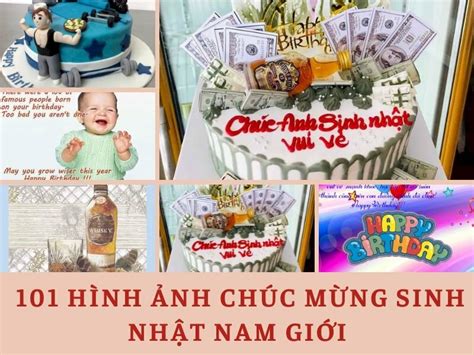 101 mẫu hình ảnh chúc mừng sinh nhật nam giới đẹp nhất, chất lượng cao, tải miễn phí