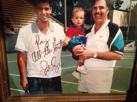 Tennis legend Pete Sampras, my dad, and me in 1999 : sports