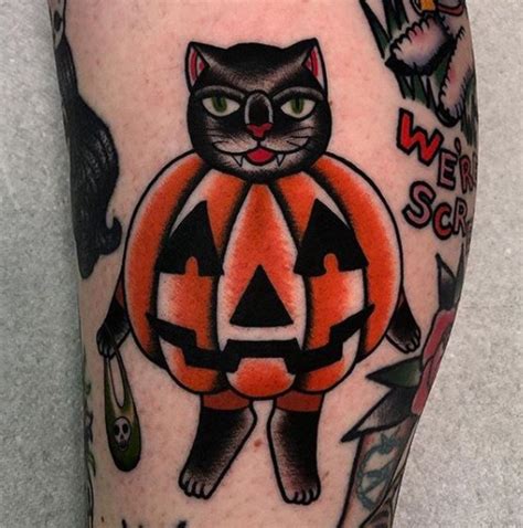 Halloween cat tattoos – Things&Ink