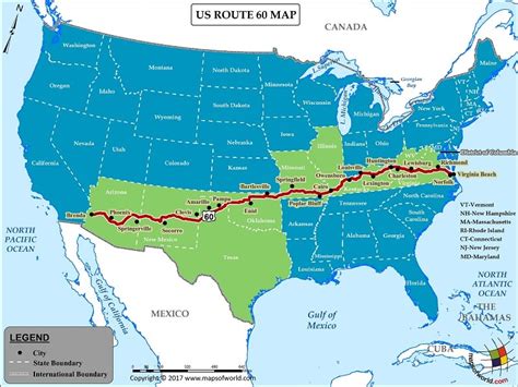 Interstate 70 Route Map