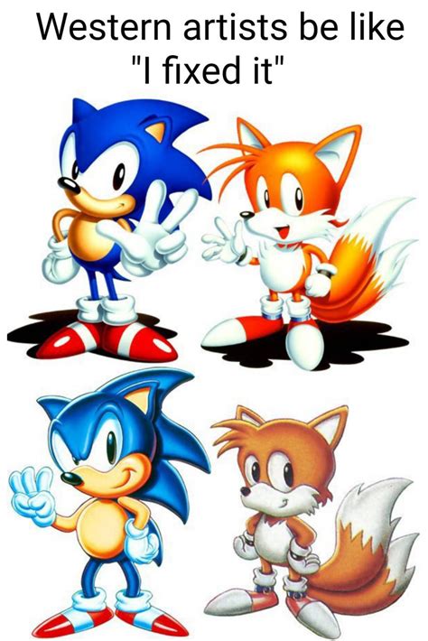 Idk about Sonic but Tails looks weird to me : r/SonicTheHedgehog