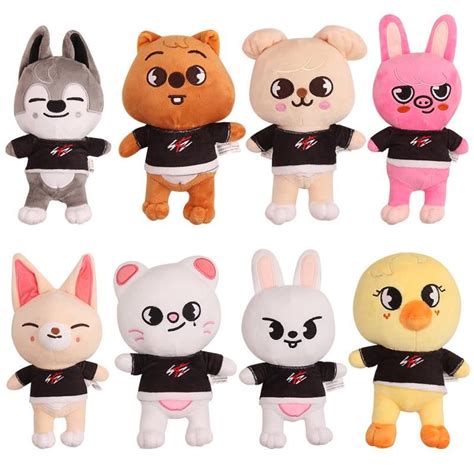 20cm Skzoo Plush Toys Stray Kids Cartoon Stuffed Animal Plushies Doll ...