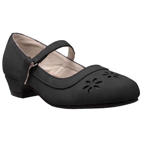 Sobeyo - SOBEYO Kids Dress Shoes Girls Mary Jane Strap Low Heels Black ...