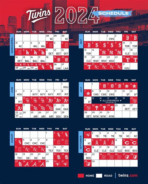 Twins announce 2024 Schedule : r/minnesotatwins