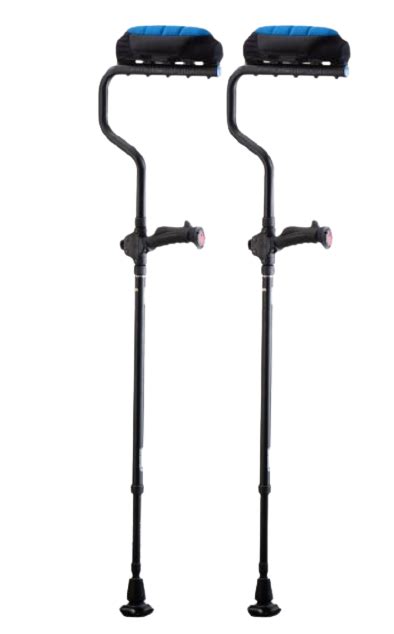 Ergobaum Dual Ergonomic Underarm Crutches with Shock Absorbers ...