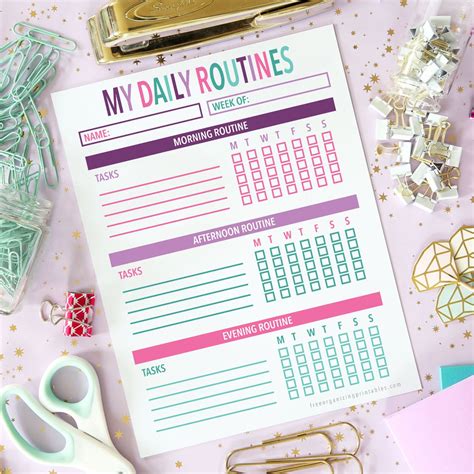 Free Printable Daily Routine Chart | Free Organizing Printables